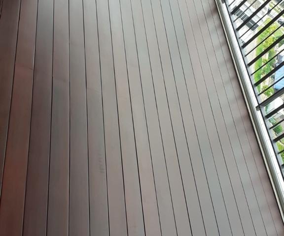 Muflooring - solid chengal decking for balcony