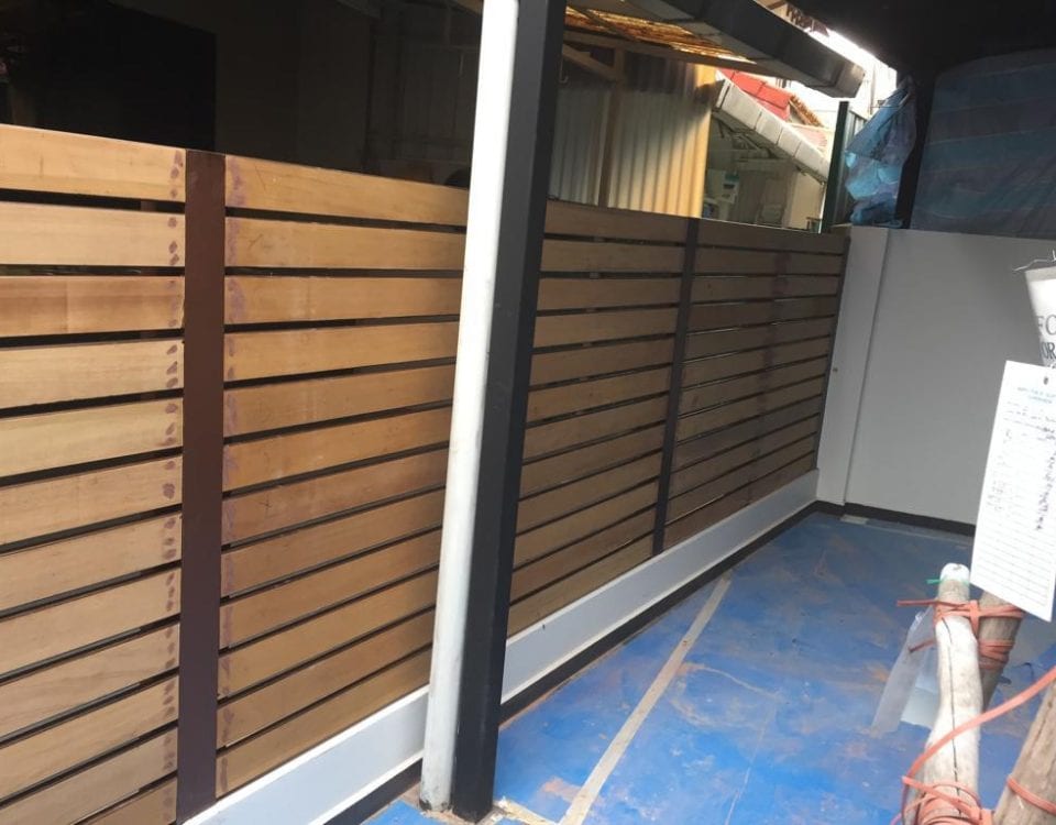 muflooring-Install of new chengal fence